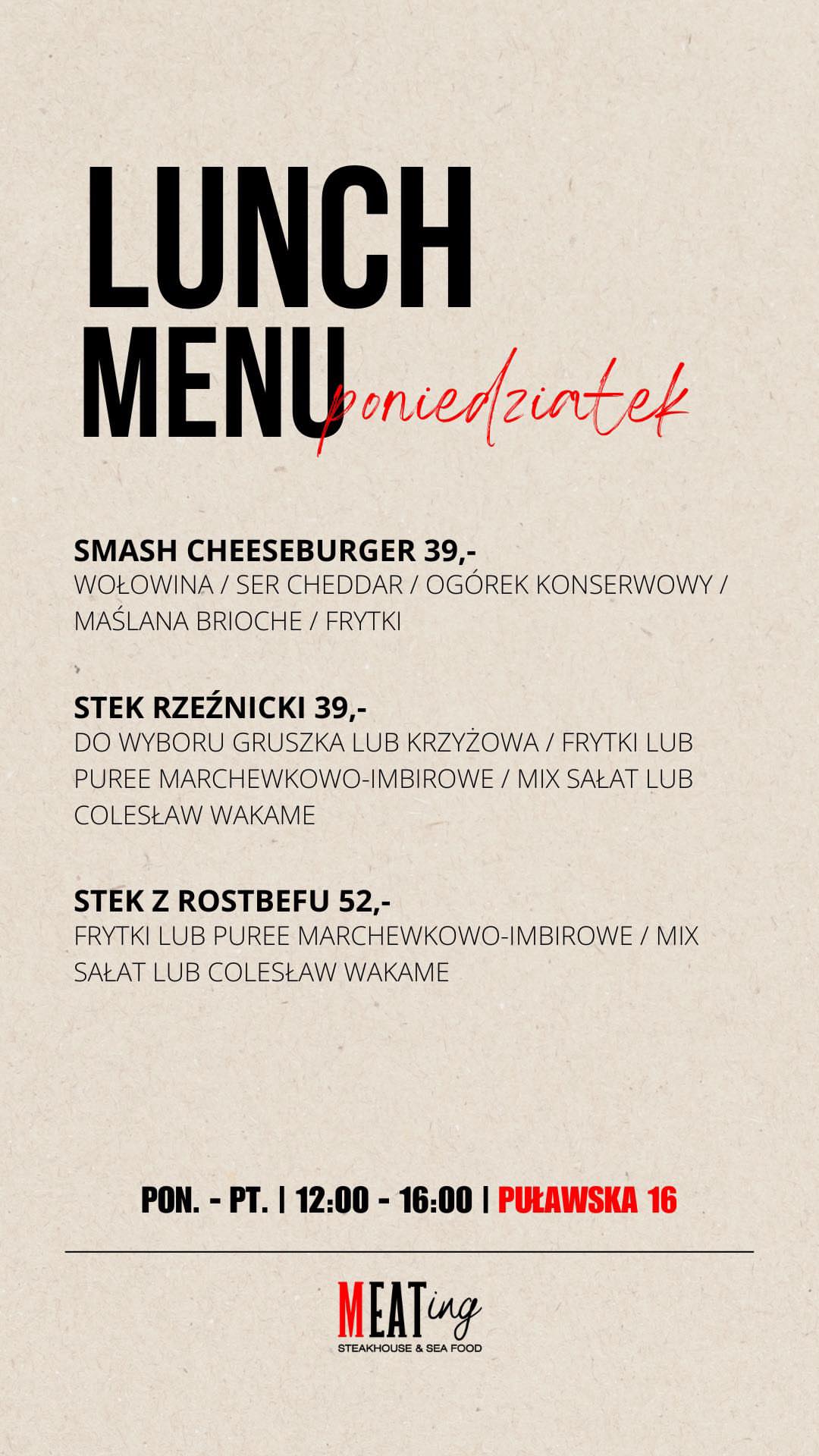 Lunch Menu