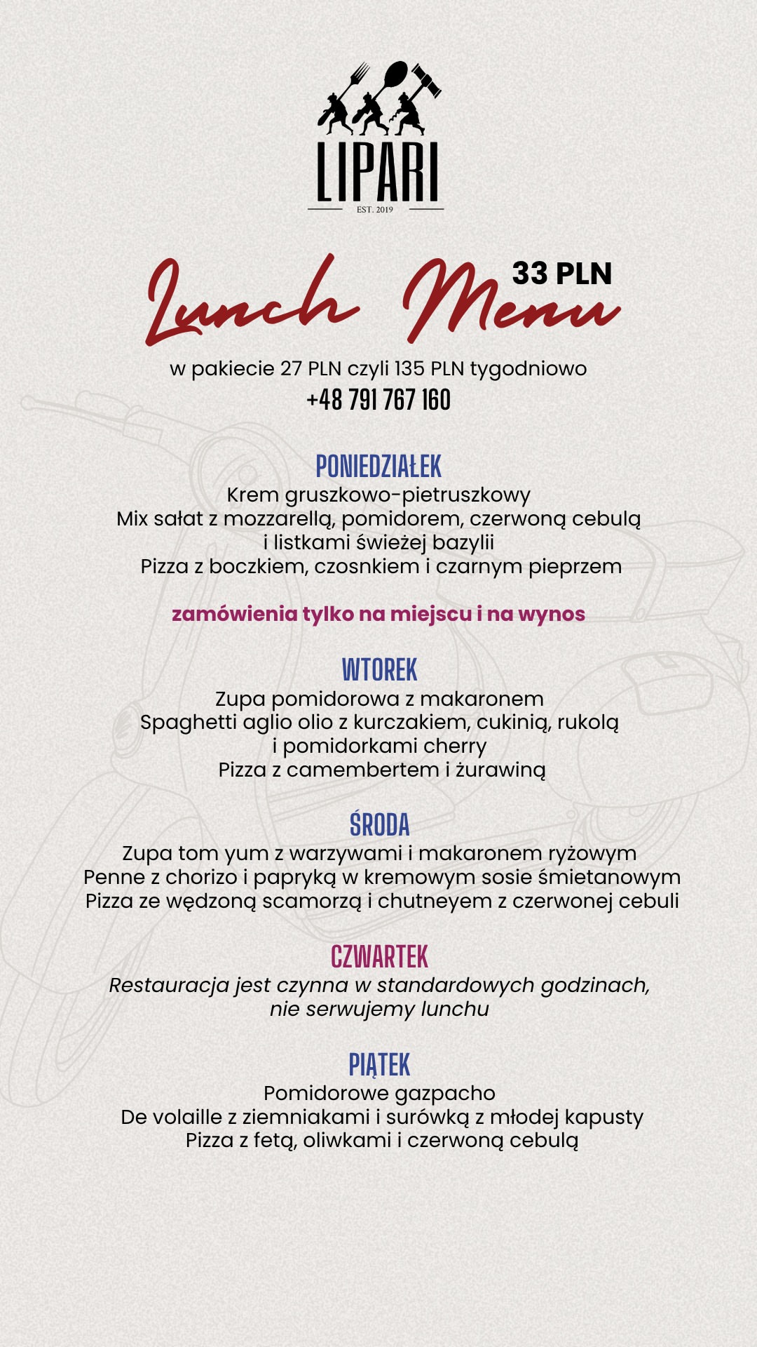 Lunch Menu