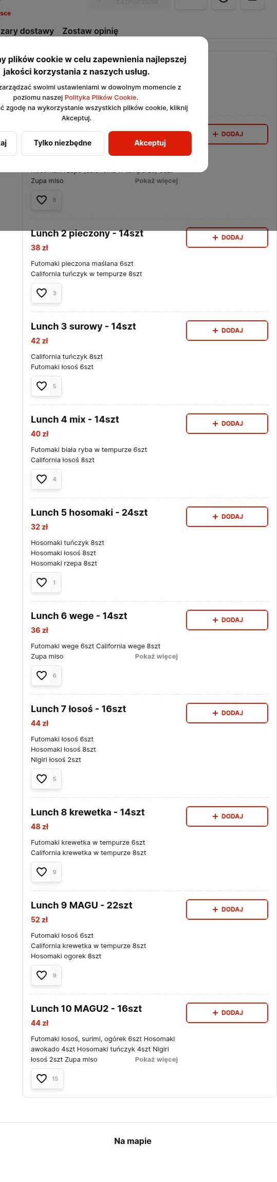 Menu Lunchowe